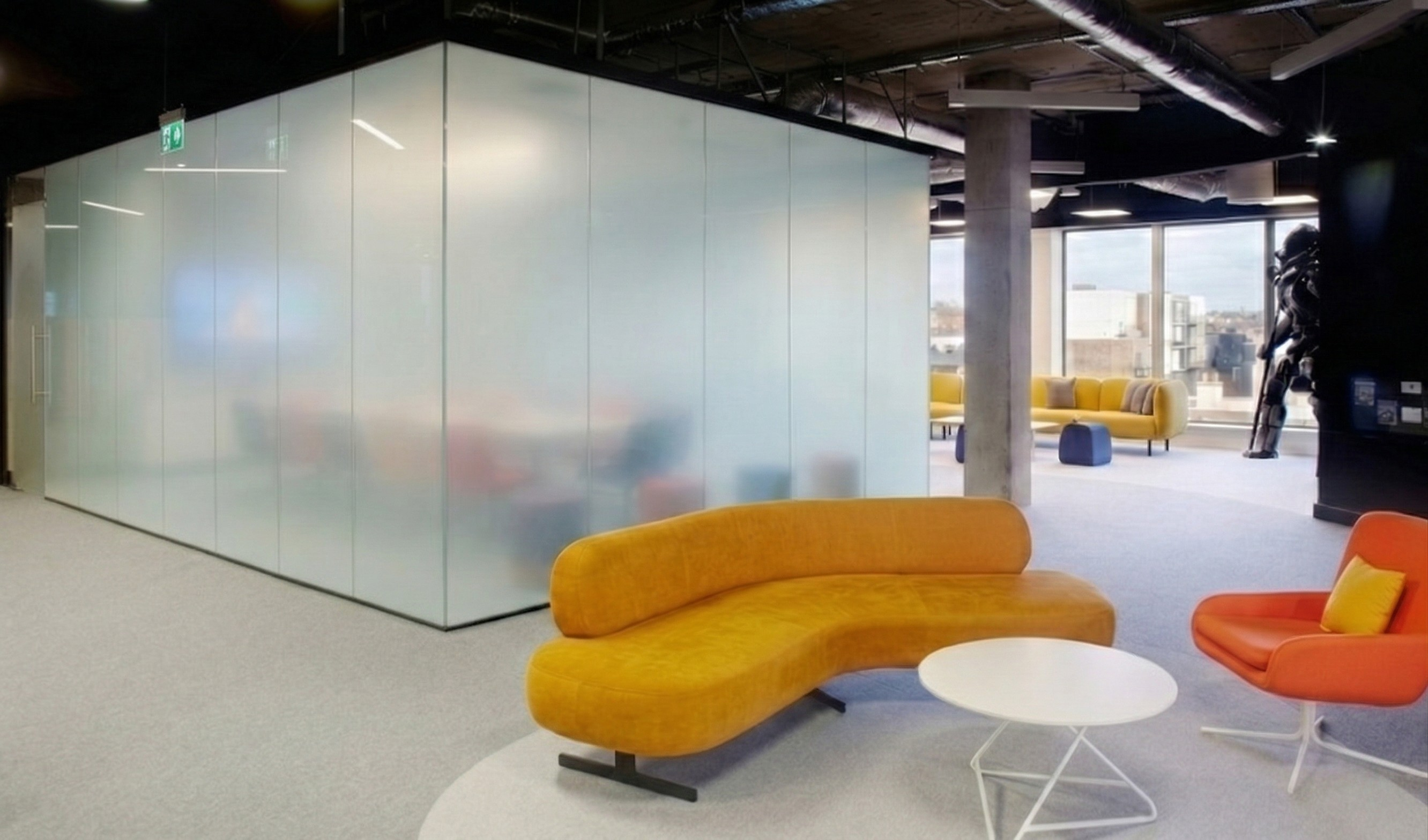 Frosted Glass Office